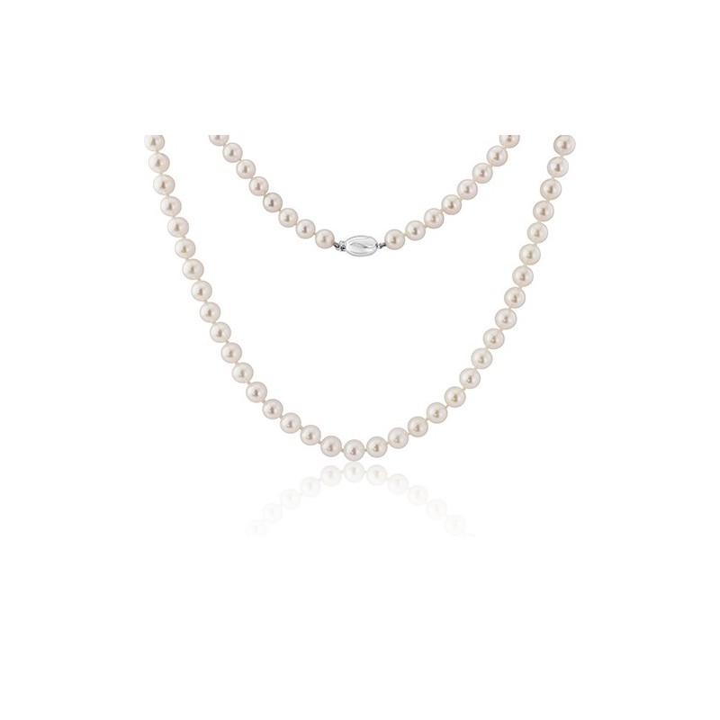 18" Akoya Cultured Pearl Necklace 6.5 - 7mm [Save up to 40% off high street prices]