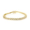 18ct Yellow Gold Diamond Line Bracelet - 5.16cts