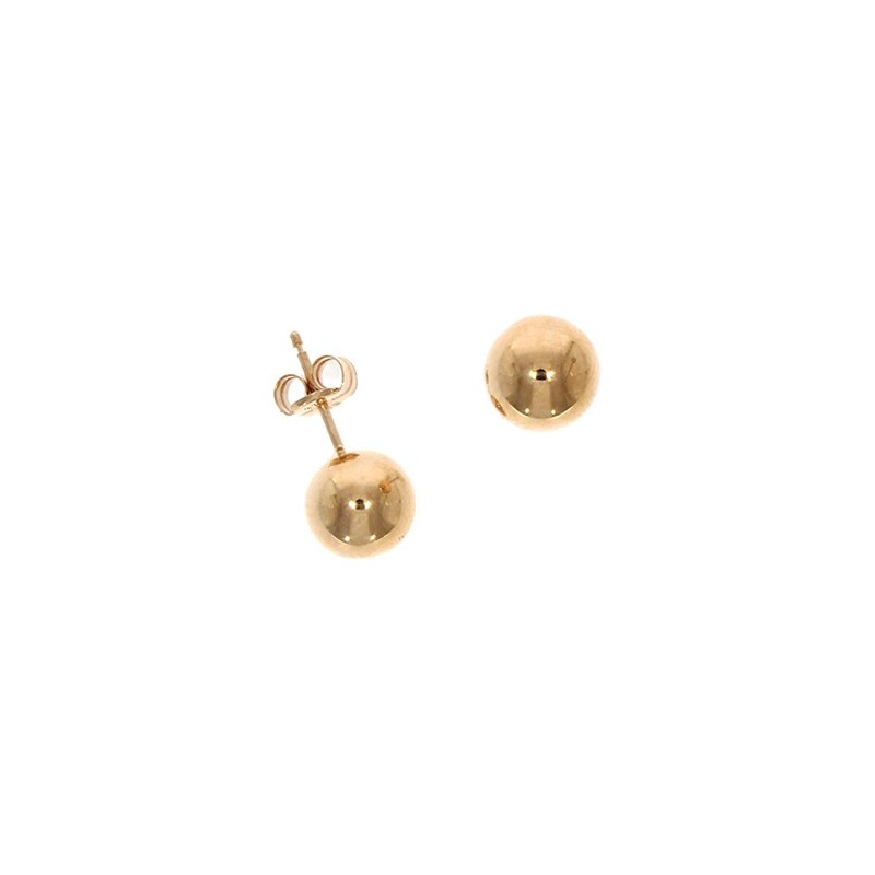 9ct Rose Gold 7mm Ball Stud Earrings