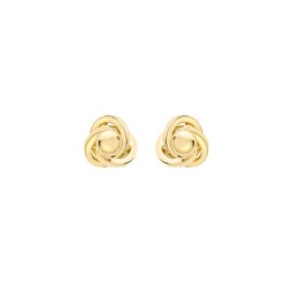 9ct Gold 8mm Knot Earrings - Macintyres of Edinburgh