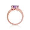 9ct Rose Gold Amethys Solitaire Dress Ring - Macintyres of Edinburgh