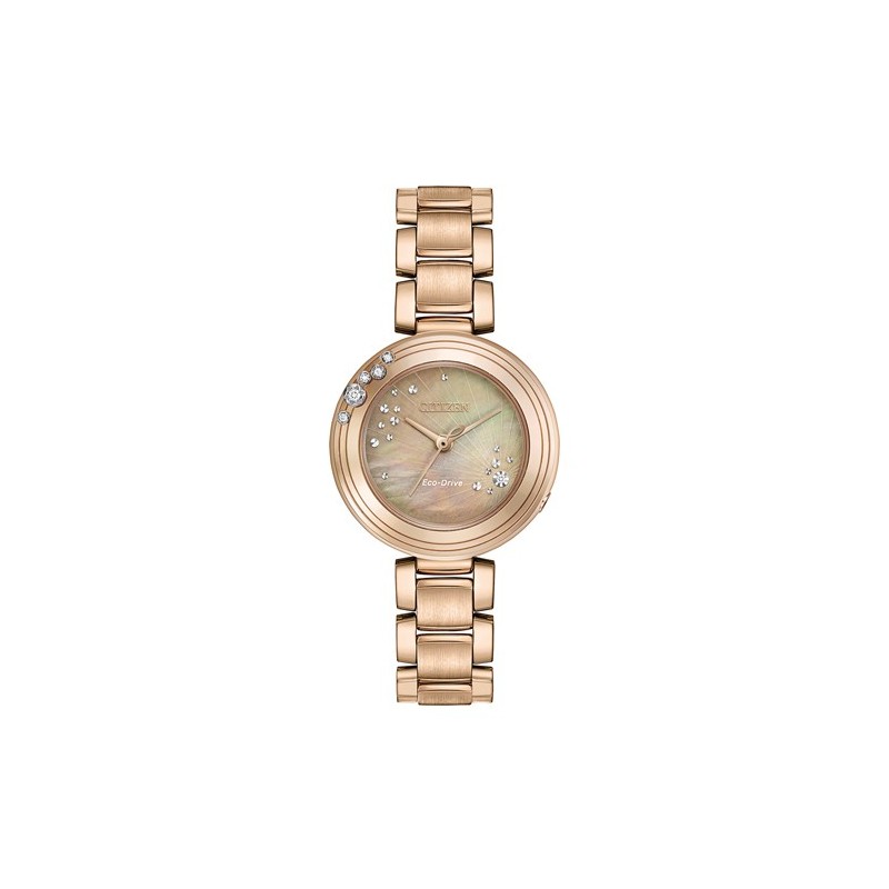 Citizen Rose Gold Tone Carina Watch EM0463-51Y - Save £150 off RRP