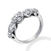 Graduated Platinum 5st Diamond Ring by Wharton - D:1.15cts