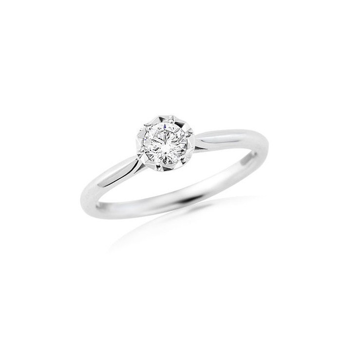 18ct White Gold Diamond Solitaire Ring - 0.33cts - Macintyres of Edinburgh