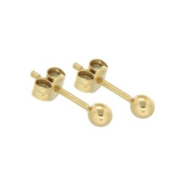 9ct Yellow Gold 3mm Ball Studs