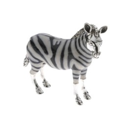 Saturno Silver Large Zebra Ornament 12941L