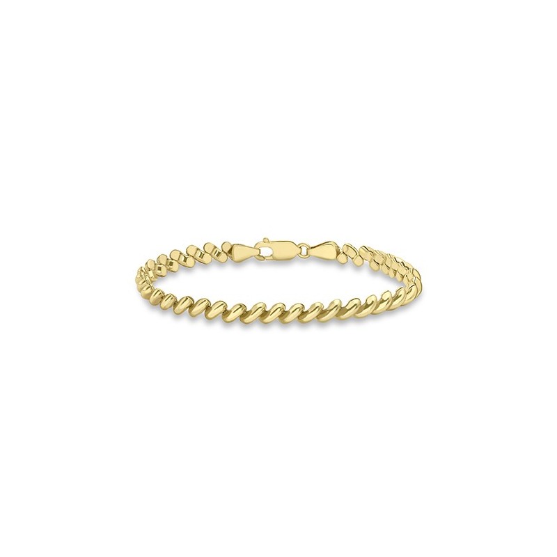 9ct Yellow Gold San Marco Link Bracelet