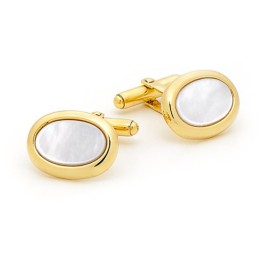 9ct Gold Mother of Pearl Cufflinks