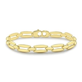 9ct Yellow Gold Fancy Cut Out Link Bracelet