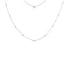 0.33ct Diamond Station Necklace White Gold | Save 40%