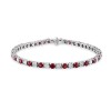 Ruby & Diamond Tennis Bracelet - Macintyres of Edinburgh