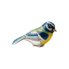 Saturno Silver Animals - Crouching Blue Tit 