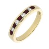 Ruby Eternity Ring - R:0.27ct D:0.12ct - Macintyres of Edinburgh