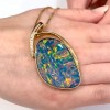 Large Opal Doublet Necklace