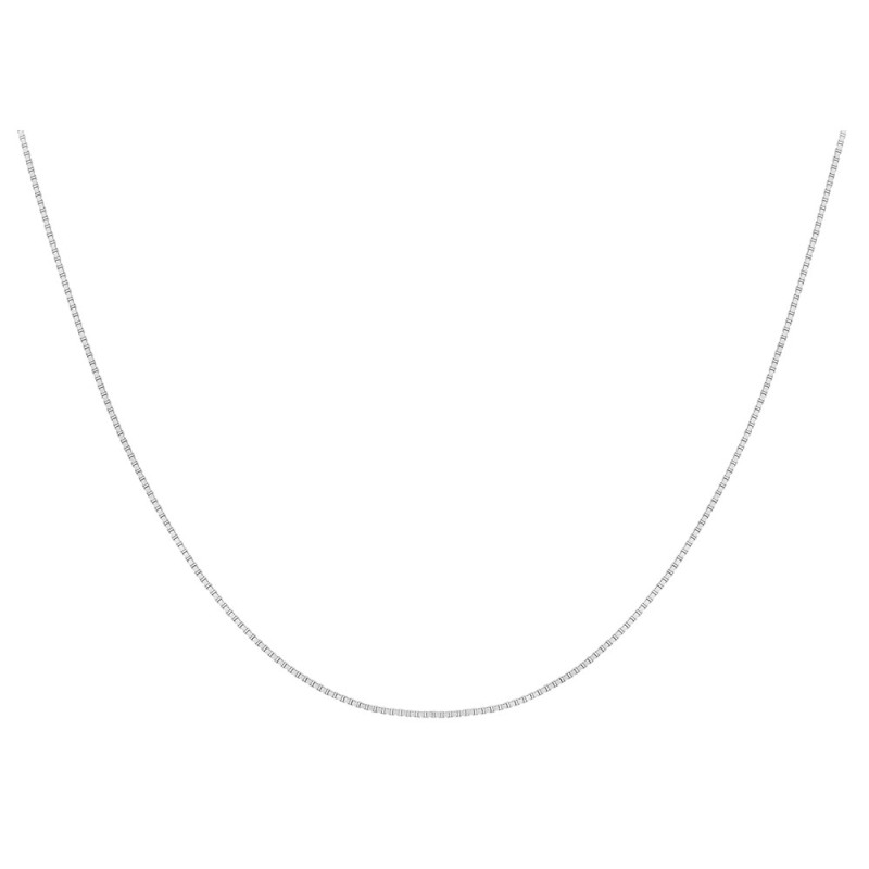 18ct White Gold 41cm/16 inch Venitian box chain for pendant