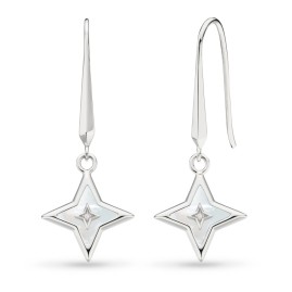 Kit Heath Astoria Mother of Pearl & CZ Star Drop Earrings 50415MPC