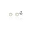 18ct White Gold Cultured Pearl Stud Earrings - 5.0 - 5.5mm