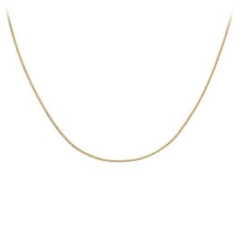 9ct Yellow Gold 16 to 18" Adjustable Curb Chaining Up Chain