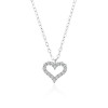 Small Diamond Heart Pendant White Gold - Macintyres of Edinburgh