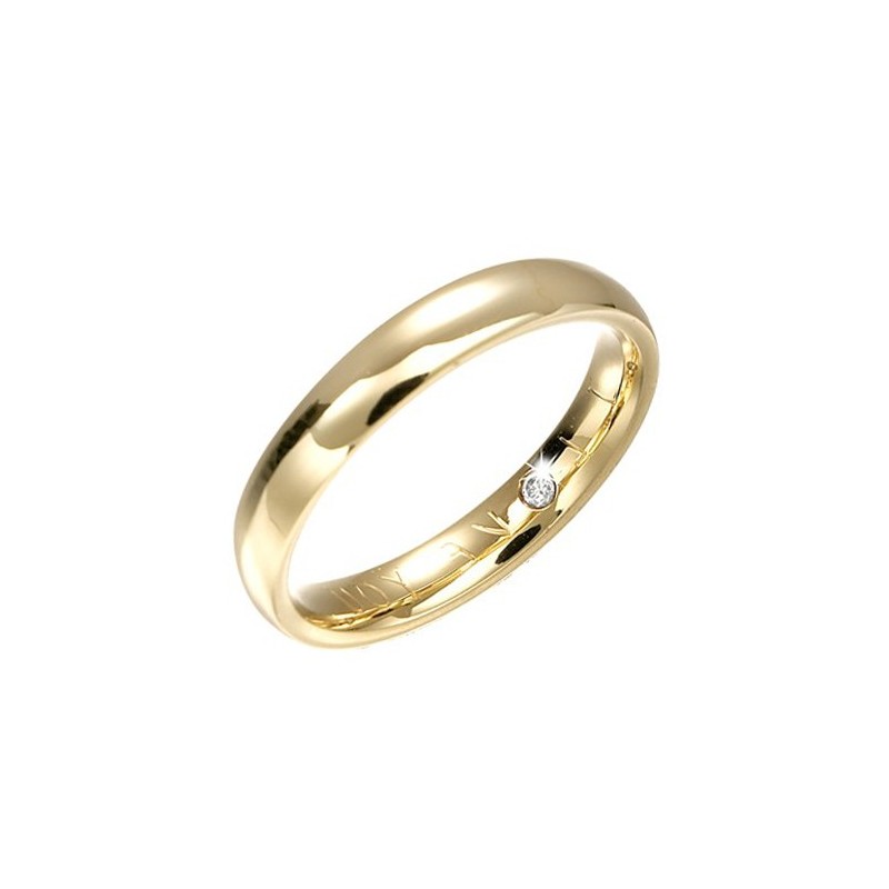 Hidden Diamond Wedding Band in Gold [Save up to 40% high street prices]