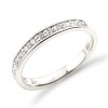 18ct White Gold Milligrain Set Ladies Diamond Wedding Ring - Macintyres of Edinburgh