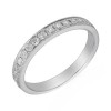 Platinum Half Diamond Set Vintage Style Wedding Ring G/VS2 [Save up to 40% off high street prices]