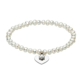 Kit Heath Hearts and Flowers Pearl Bracelet