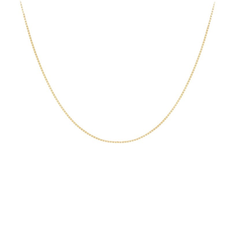 9ct Yellow Gold 16/18 Inch Box Chain