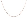 18ct Rose Gold Diamond Cut Curb Chain 41CM/16"