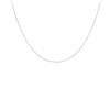 18ct White Gold Box Link Chain 41cm/16"