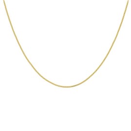 18ct Yellow Gold Diamond Cut Adjustable Chain 41cm/16" - 46cm/18"