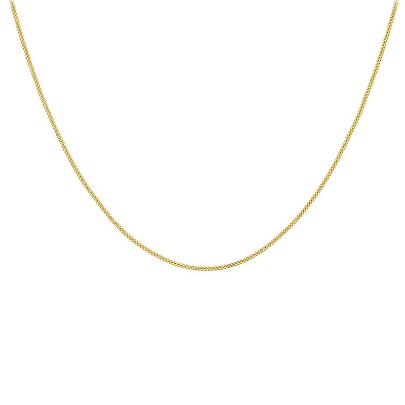 18ct Yellow Gold Diamond Cut Adjustable Chain 41cm/16" - 46cm/18"