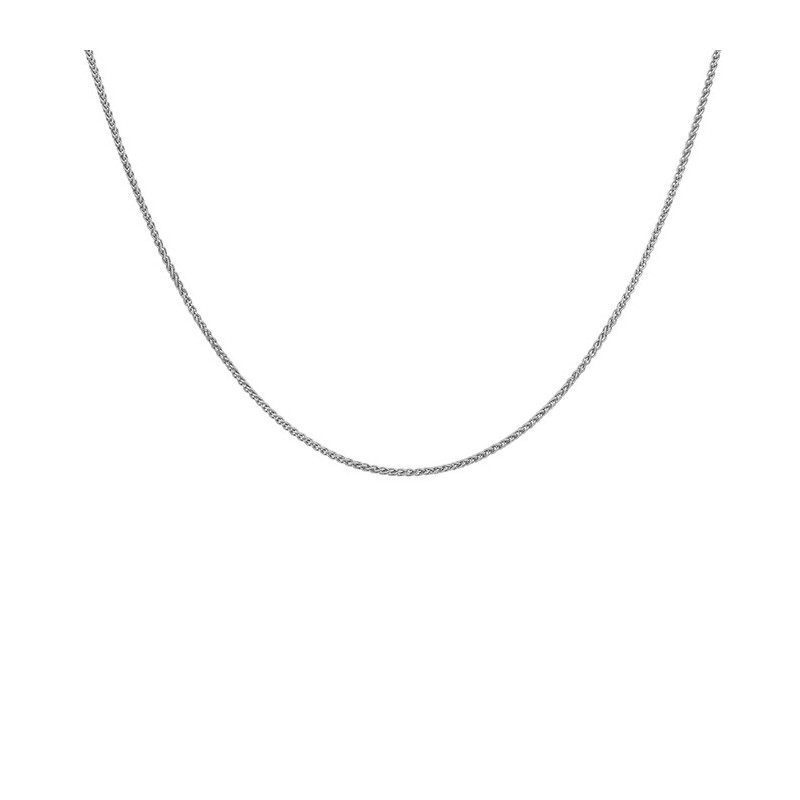 18ct White Gold Spiga Chain 41cm/16"