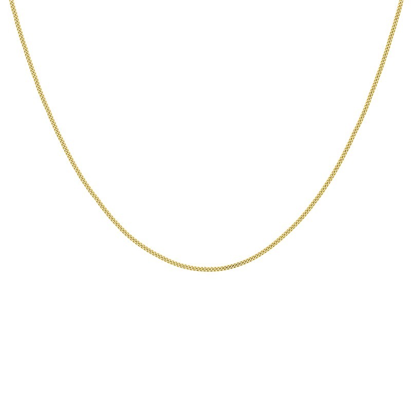 18ct Gold Curb Chain - 18"