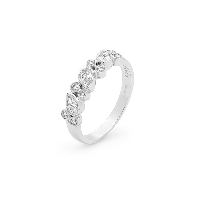 Vintage Inspired Diamond Eternity Ring