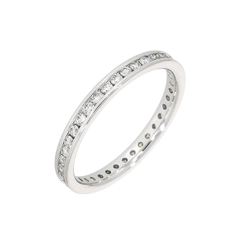 Platinum Full Channel Set Diamond Eternity Ring - Macintyres of Edinburgh