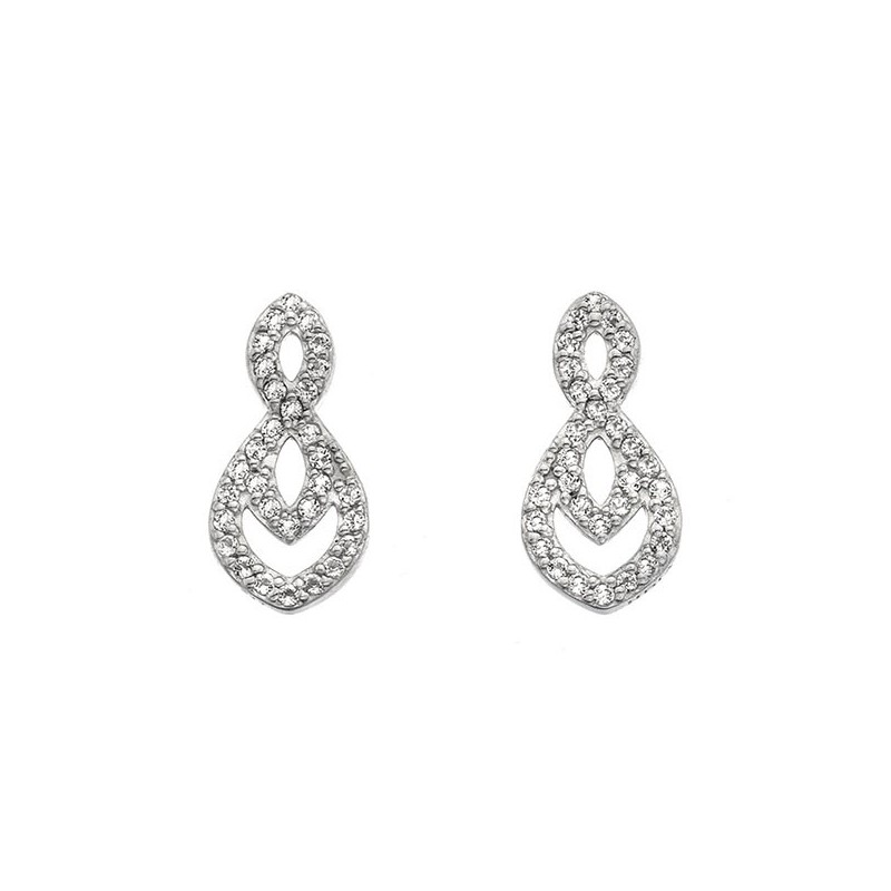 Hot Diamonds Harmony White Topaz Earrings - DE609