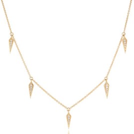 18ct Yellow Gold Diamond Necklace - 0.08ct