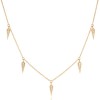 18ct Yellow Gold Diamond Necklace - 0.08ct