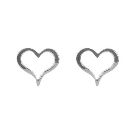 Tianguis Jackson Silver Heart Stud Earrings CD0038 - Save 40% off RRP