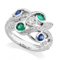 Coloured Stone Engagement Rings - Macintyres of Edinburgh