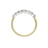 18ct Gold 7 Stone Diamond Eternity Ring - 0.49cts