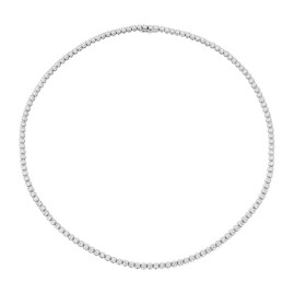 4.90 Carat Diamond Tennis Necklace White Gold - Macintyres of Edinburgh