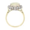 Opal ad Diamond Cluster Ring 18ct Gold