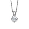 18ct White Gold Diamond Solitaire Pendant - 0.60cts F/SI1