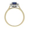 Gold & Platinum Sapphire Cluster Ring - Macintyres of Edinburgh