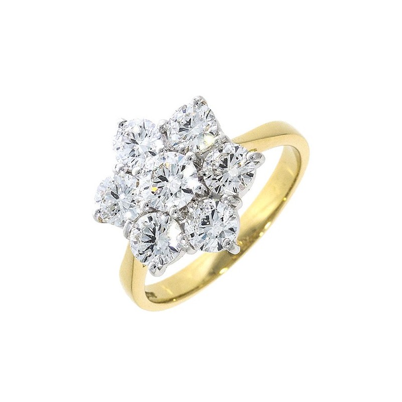 2 Carat Diamond Petal Cluster Ring £5,250  + VAT - Macintyres of Edinburgh