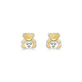 9ct Gold Teddy Bear Stud Earrings - Macintyres of Edinburgh