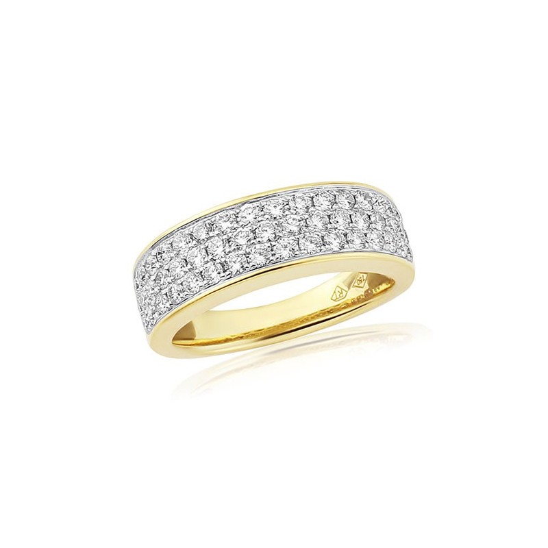 18ct Gold Pave Set Eternity Style 0.85ct Diamond Ring | Macintyres of Edinburgh