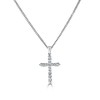 18ct White Gold Diamond Cross - Macintyres of Edinburgh